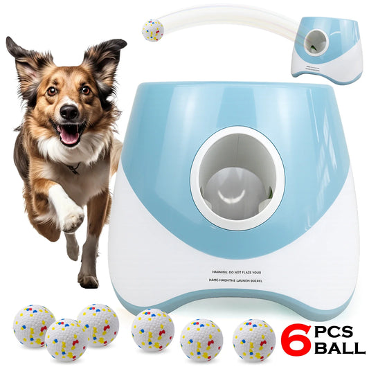 Automatic Dog Tennis Ball Launcher – Rechargeable Interactive Catapult Toy for Endless Fetch Fun